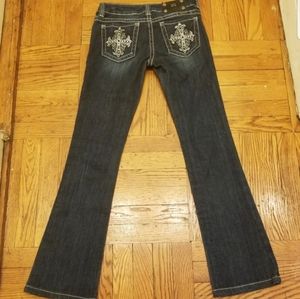 🆕 Miss me Bootcut Rhinestone Embellished Jean's